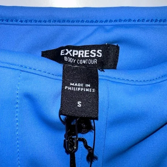 NWT Express blue body contour corset tank top size small - Picture 4 of 5